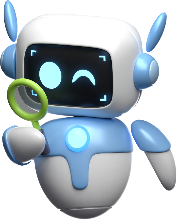 3D Robot Research Illustration